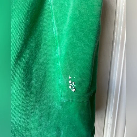 Free People Hot Shot Tee Romper in Green Sheen size Large - Picture 5 of 8